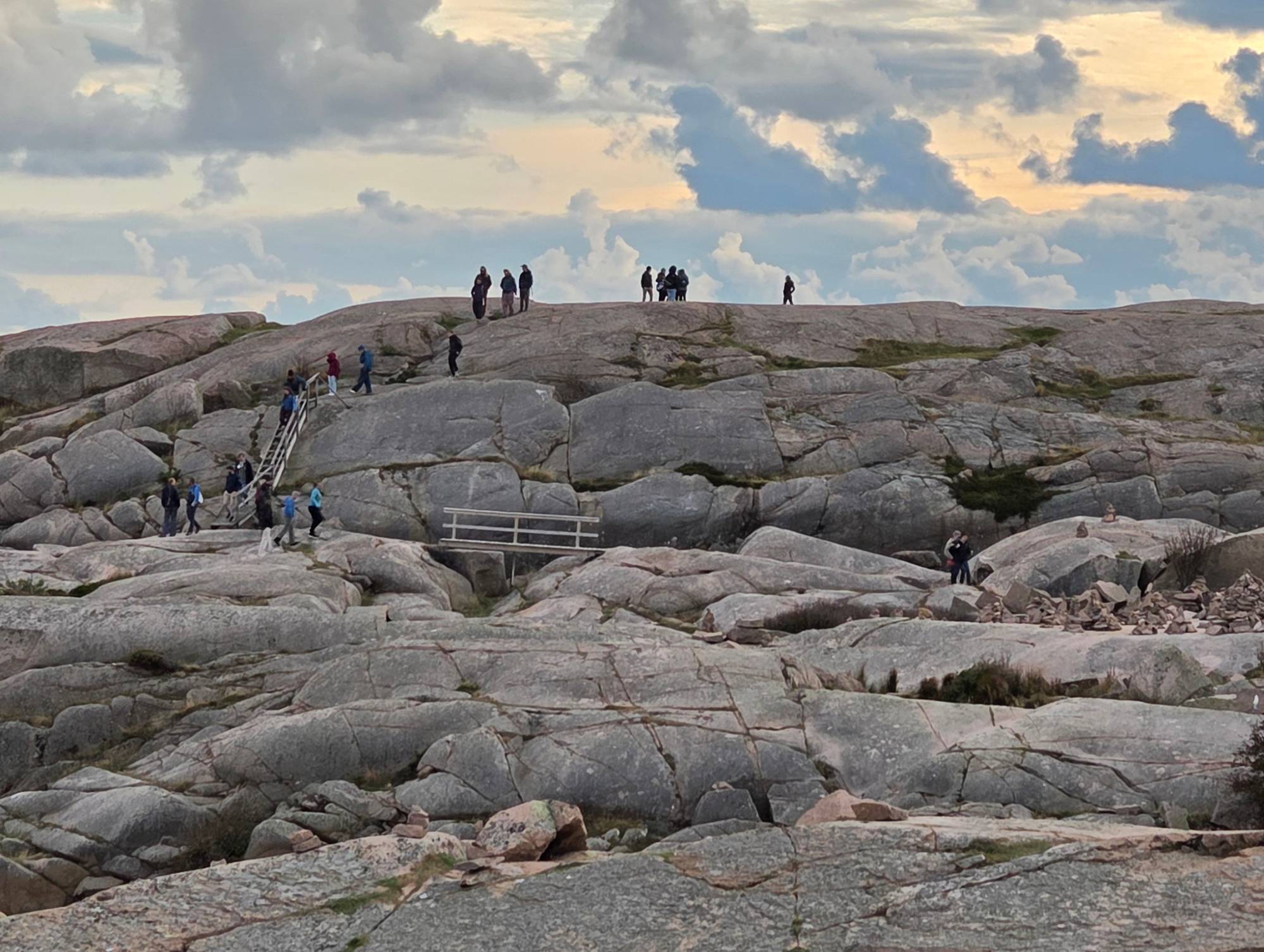 walking the steps to the beach